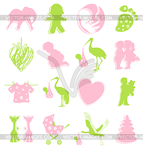 Birth icon - vector clip art