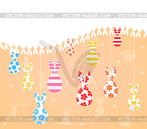 Easter background - vector clip art