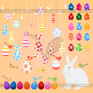 Easter collection - royalty-free vector clipart