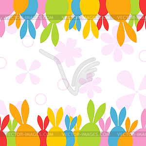 Easter hares - vector image