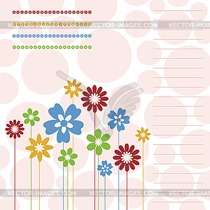 Flower background - vector clipart