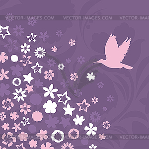 Flower background - vector clip art