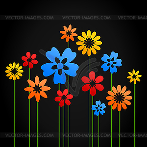 Flower background - vector image