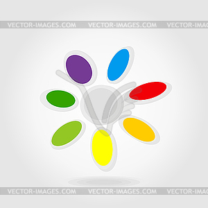 Flower icon - vector clipart