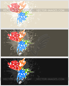 Frame butterfly - vector clipart