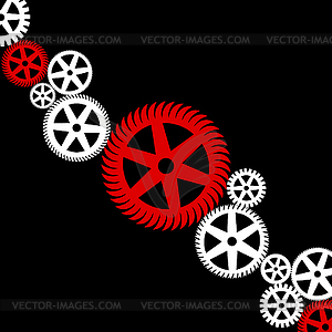 Gear wheel - royalty-free vector clipart