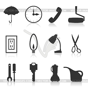 House subjects - vector clipart