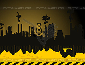 Industrial city - vector clipart
