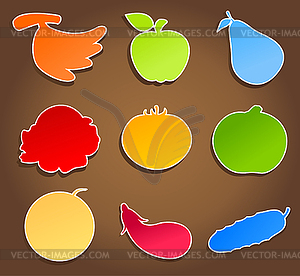 Meal icons - vector image