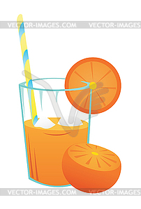 Orange juice - vector clipart