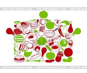 Сковорода - векторизованное изображение