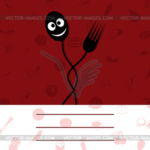 Plug and spoon - vector clip art