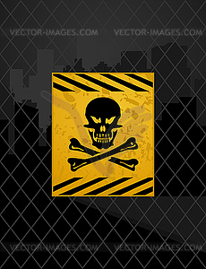 Prohibited zone - royalty-free vector clipart