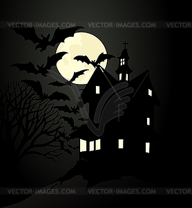 Thrown house - vector image