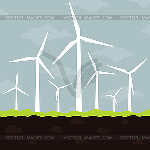 Wind power - vector clip art