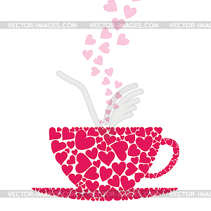 Cup love - vector image