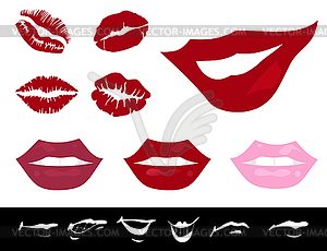 Женские губы - векторный клипарт EPS