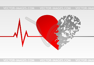 Heart life - vector image