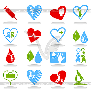 Medical icons - vector clipart