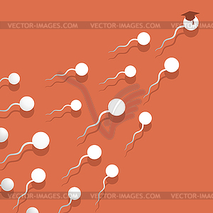 Spermatozoon - vector image