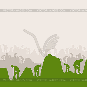 Work of people - vector clipart