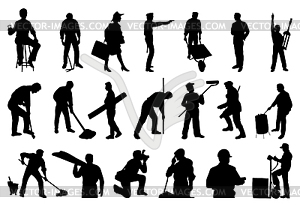 Working people - vector image