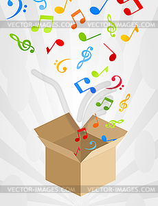 Musical box - vector clip art