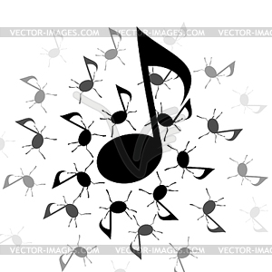 Musical note - vector image