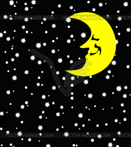 Night background - vector image