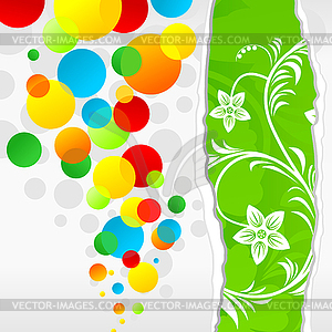 Spring balls - vector image