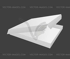 Box pizza - vector image