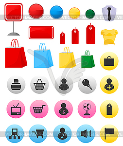 Icons of sales - vector clipart