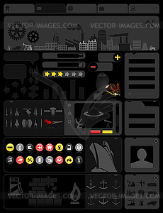 Industrial site - vector clipart