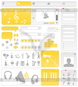 Musical site - vector clipart