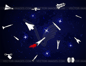 Space - vector clip art