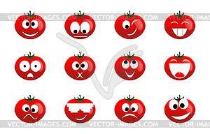 Tomato smile - vector clipart