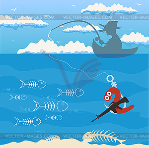 Fishing - vector clipart