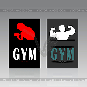 Fitness card - vector clipart