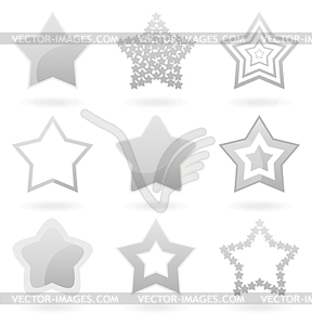 Icon star - vector image