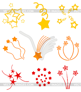 Star salute - vector clipart