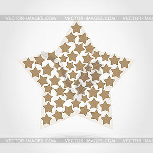 Star - color vector clipart