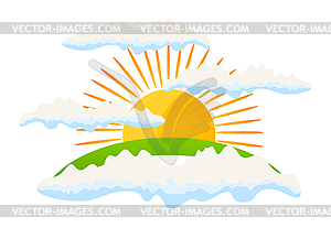 Sun - vector clipart