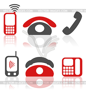 Icon phone - vector image