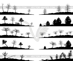 Landscapes - royalty-free vector clipart