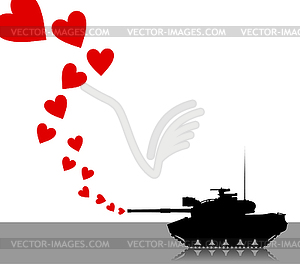 Llove tank - vector clipart