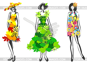 Natural fashion - vector image