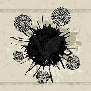 Planet of trees - vector clipart / vector image