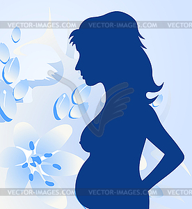 Pregnant girl - vector image