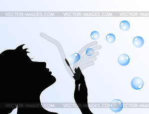 Soap bubble - vector image