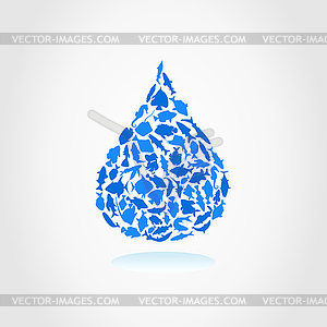 Water drop - vector image